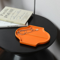 Plateau décoratif en céramique nordique, minimaliste et moderne, pour la maison, organisateur de bureau, plateau à bonbons, plateau de rangement pour bijoux, pour le salon