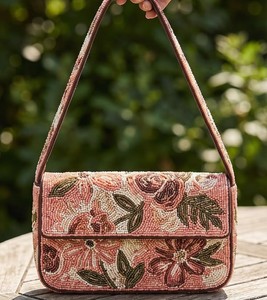 Sac de rangement tendance brodé de perles, sac à bandoulière motif léopard, sac à main ethnique, pochette chic pour femme, sac de soirée - Product Image 6