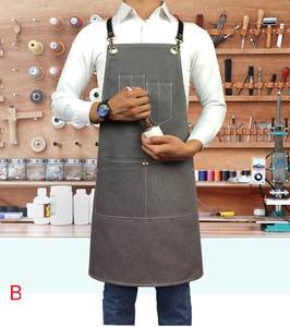 Tablier en toile imperméable pour personnel de bar commercial, avec logo personnalisé, léger, gilet de travail pour barman, matériel de haute qualité, tablier de salon de coiffure - Product Image 5