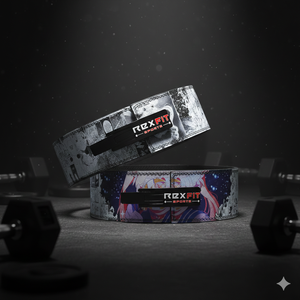 Cinturón de entrenamiento con pesas de cuero de calidad profesional Rexfit Sports para gimnasio y entrenamiento en casa durante el entrenamiento en el gimnasio y entrenamiento de fuerza. - Product Image 1