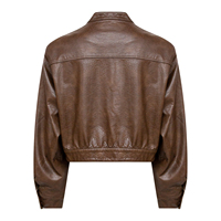 Blouson universitaire en PU pour filles, style mode, à bouton unique, couleur unie, coupe ample, hiver, respirant, doublure en viscose, nouveau style, qualité supérieure