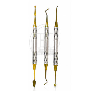Kit d'instruments dentaires professionnels pour composites, avec poignées ergonomiques, pour interventions cliniques - Product Image 3