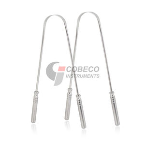 Grattoir à langue en métal, acier inoxydable, double tranchant, nettoyeur buccal hygiénique, aide à une haleine fraîche - Product Image 2