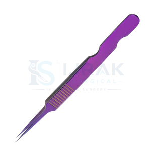 Ijrak Surgical Purple Precision Durable <b>Eyelash</b> Tweezers Smooth Tip Stainless Steel for Lash Extension <b>Application</b> - Product Image 5