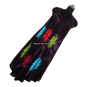 Robe longue maxi sans manches en rayonne tie-dye personnalisée pour femme – Tenue de soirée décontractée et sexy pour l'été - Product Image 6