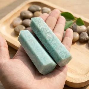 Natural Agate <b>Crystal</b> Tower <b>Wand</b> Polished Gemstone Healing Point Feng Shui Decor Handmade Figurine Wholesale Supplier - Product Image 2