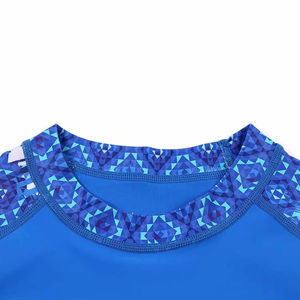 Custom Unisex Rash Guard <b>Long</b> <b>Sleeve</b> Sublimation Printed <b>Swim</b> Shirts UPF50 Protection Anti-Bacterial Quick Dry Compression - Product Image 5
