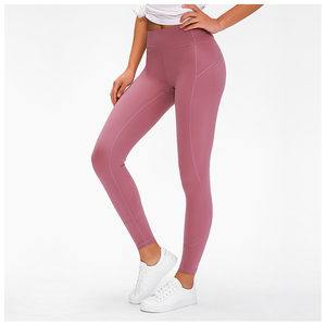 Pantalones de Yoga para Mujer, Color Liso, Secado Rápido, Leggings Deportivos sin Costuras, Compresión, Oferta - Product Image 4