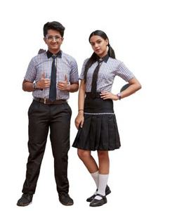 Wholesale Unisex High School Uniform Dress Set for Boys and Girls Quality Shirt Pant <b>Skirt</b> With Tie for Children - Product Image 6