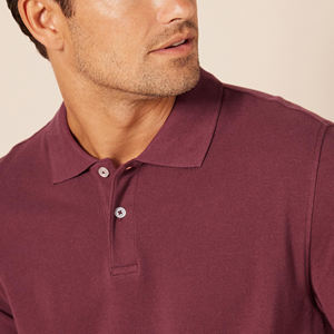 Camisas Polo Clásicas de Algodón Suave y Cómodo para Hombre, de Color Sólido, Manga Corta, Transpirables, Informales, Esenciales para el Verano - Product Image 3