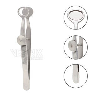 Pinzas Chalazion Ovaladas de Calidad Superior, Accionamiento Manual, 12 x 14 mm, 98 mm de Longitud, Para Uso Quirúrgico - Product Image 2