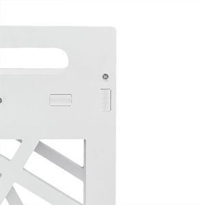 Mensola portaoggetti da bagno bianca con cassetto, organizer multi-scomparto, impermeabile, anti-marciume, ecologico, triangolare - Product Image 5