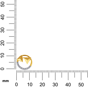 Bijoux de piercing géométriques punk en or jaune avec diamants de laboratoire taillés en triangle pour un usage quotidien, unisexe - Product Image 5