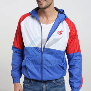 Breathable Eco-Friendly Men's Winter Windbreaker <b>Jacket</b> with Stand Collar Front Logo <b>Hooded</b> Casual Design at Reasonable Price - Product Image 2