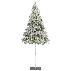 Décorations de Noël élégantes en or bronze mat blanc brillant pour arbre de Noël - Product Image 4