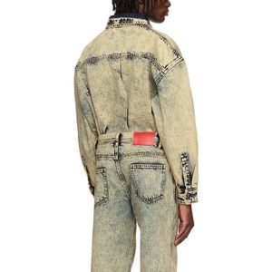 เสื้อเชิ้ตยีนส์ผู้ชายแขนยาวสีน้ำเงินทรงปกติ ผ้าฝ้ายเดนิมขายดี ระบายอากาศได้ดี - Product Image 2