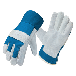 Gants de travail en cuir de vachette de qualité supérieure, résistants à la chaleur, antidérapants, doux, durables, avec manchette de sécurité industrielle, Canadia - Product Image 6