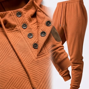 Conjunto Deportivo Personalizado para Hombre, Sudadera con Capucha y Pantalones Jogger, Ropa Deportiva Casual de Dos Piezas Cómoda - Product Image 4