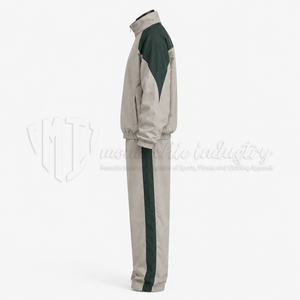 Ensemble de survêtement coupe-vent en nylon pour homme, deux pièces, veste et pantalon de sport, couleur contrastée, vêtements de sport légers - Product Image 4