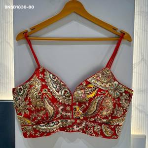 เสื้อเบลาส์แขนเส้นผ้าไหมเครปวิสโคสเนื้อนุ่มสวยงาม พร้อมงานปักประณีต สำหรับผู้หญิง แฟชั่นส่งออก ผู้จัดจำหน่ายจากอินเดีย - Product Image 4