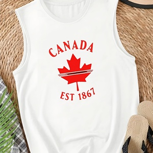 Chaleco de punto casual para mujer con diseño de Canadá 1867 - Product Image 1