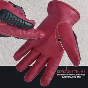 Guantes de Pesca Mecánicos Anti-Impacto Personalizados de MEHAR DIN INDUSTRY, de Cuero, con Protección TPR, Palma Reforzada, Diseño Ergonómico - Product Image 5
