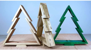 Árbol de Navidad Clásico de Madera para Interiores y Exteriores, Colgante o de Mesa, para Decoración de Hogar, Jardín, Fiestas Navideñas - Product Image 6