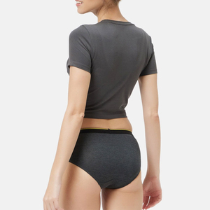 Ropa Interior de Bikini Sólida para Mujer, Personalizada OEM/ODM, Suave, Cómoda, Sin Costuras, Tejida, para Uso Diario y al Aire Libre - Product Image 3