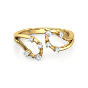Lab Grown Diamond Twin Loop Vine Ring - Product Image 2