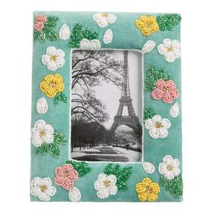 Nouveau style Cadre photo perlé fait main personnalisé pour cadeaux de mariage, cadre photo brodé de perles, exportations Craftera de perles de rocaille - Product Image 6