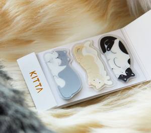 KING JIM kitta แถบเทป Washi ใสแบบพกพาขนาดการ์ดกะทัดรัดสติกเกอร์ตกแต่งตัดไว้ล่วงหน้า (ชุด) - Product Image 1