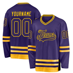 Jersey de Hockey sobre Hielo Personalizado de Alta Calidad, 100% Poliéster, Ecológico, de Secado Rápido, para Adultos, con Impresión Sublimada - Product Image 4