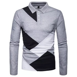 Camiseta de Punto de Manga Corta con Cuello Redondo para Hombre, Corte Regular, Informal, 100% Algodón, Transpirable, Azul Marino y Blanco - Product Image 4
