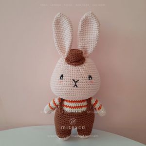 45 Gros Mignon Coton Crochet Lapin Jouet À La Main Amigurumi Peluche | Poupée En Peluche Douce En Vrac - Product Image 6