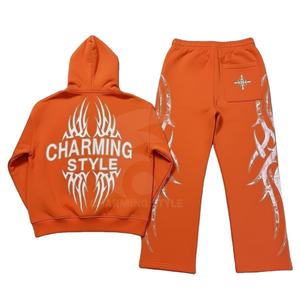 คอลเลคชั่นฤดูใบไม้ร่วง-ฤดูหนาว ปี 2026 ชุดลำลองผู้ชายคุณภาพสูง รับสกรีนโลโก้ ชุดแทรคสูทสีพื้น ดีไซน์ใหม่ ขายส่ง - Product Image 2