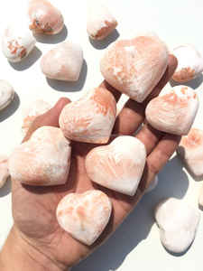 En gros Naturel Rose Scolecite Coeur Sculpté Cristal Semi-Précieux Pierre Précieuse pour Feng Shui Reiki Guérison Rare Artisanat - Product Image 4