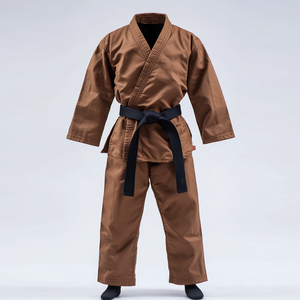 Unisex Adults & Youth Karate Gi Uniform Set 100% Cotton Durable Plain Dyed Regular Fit White Black Blue Red Colors - Product Image 6
