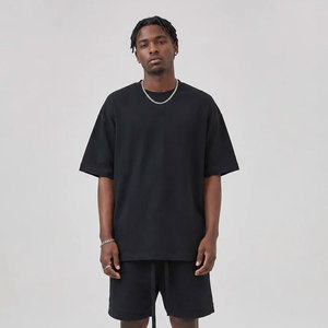Camiseta Oversize de Algodón 100% de 220g, Hombro Caído, Ajuste Holgado, Estilo Urbano, 8 Colores, Algodón Peinado, Venta al por Mayor, Personalizable - Product Image 3