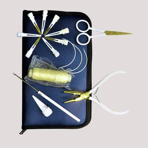 Kits professionnels d'extensions capillaires, équipement complet de salon et accessoires de beauté, installation, retrait et coiffage d'extensions capillaires - Product Image 6