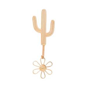 Porte-manteau mural tendance en rotin tressé en forme de cactus pour chambre d'enfant, mobilier enfant, vente en gros - Product Image 2