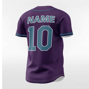บริการ OEM เสื้อเบสบอลทีมชายแบบสั่งทำพิเศษ เสื้อเบสบอลแบบซับลิเมชั่นเต็มตัว เสื้อเบสบอลติดกระดุม ลายกราฟิกสีจริง - Product Image 1