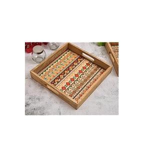 Plateau de service en bois imprimé, nouveau design, 100 % haute qualité, pour stockage alimentaire, emballage optimal, article durable, vente en gros, produit très demandé - Product Image 5