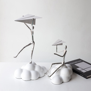 Regalos Creativos, Pequeña Figura Decorativa, Estatua para Sala de Estar, Oficina, Biblioteca, Accesorios Metálicos para el Hogar - Product Image 6