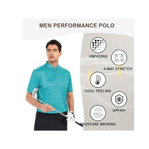 Polo para Hombre, Ligero, de Algodón, Informal, para Verano, Estilo Business Casual, Transpirable, con Cuello Solapa - Product Image 3