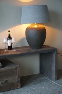 Meuble TV en bois Nero avec trois tiroirs, console multimédia rustique à longueur réglable, unité de rangement, meuble de salon - Product Image 6