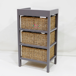 Artex Dong Thap Fábrica Gabinete decorativo Cestas hechas a mano Jacinto de agua Tejido Almacenamiento de artesanías naturales - Product Image 3