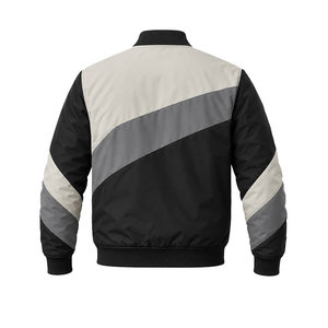 Chaqueta Bomber Personalizada para Hombre con Bloques de Color, Ligera, Cortavientos, con Cierre, Chaqueta Casual de Vuelo, Abrigo de Invierno de Poliéster, Fabricación OEM ODM - Product Image 3