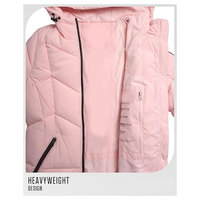 Manteau matelassé à fermeture éclair intégrale pour femme, style streetwear, en polyester, avec col montant et poignets élastiques, pour printemps et automne, OEM ODM, commande en gros