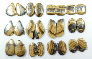 Natural Schalenblende Brown Cabochon Hand Polished Bulk Loose Gemstones Semi-Precious Cabs Rajasthan for Jewelry - Product Image 3