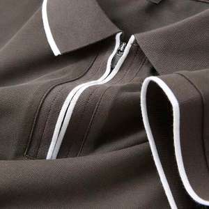 Camiseta Polo antibacteriana con media cremallera para hombre, camiseta de manga corta con cuello, camiseta informal de verano, venta al por mayor, camisetas polo de gran tamaño para equipo - Product Image 3